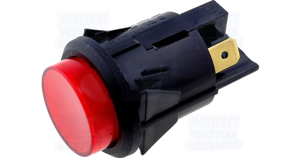 Interruptor Redondo Vermelho                                