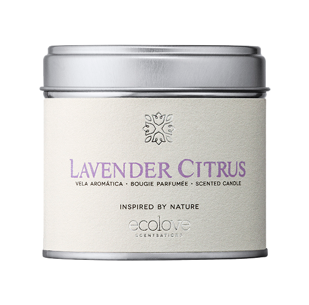 Vela Aromatica Ecolove -Lavender Citrus-  Lata 175 Gr       