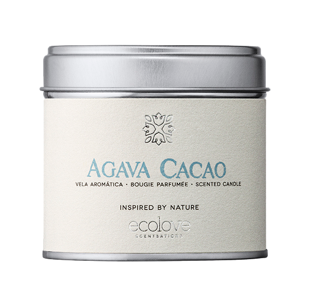 Vela Aromatica Ecolove -Agava Cacao-  Lata 175 Gr           