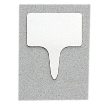 Conjunto De 10 Etiquetas Pvc 4,6X5,5 Cm Brancas             