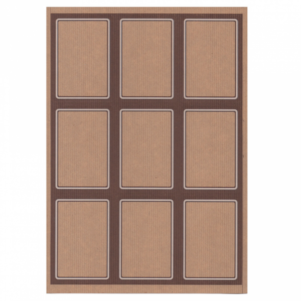 Etiquetas Auto Adesivas 6,3X9 Cm 100X9 Etiq. Kraft          