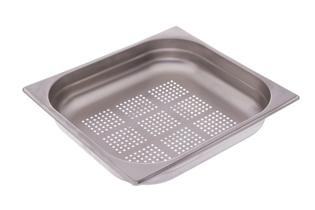 Conteiner Inox Perfurado Gn 2/3 H-65Mm                      