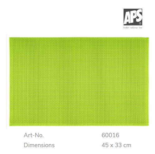 Toalhete Plastico 45X33 Cm Verde Ref.60016 Aps Unidade      