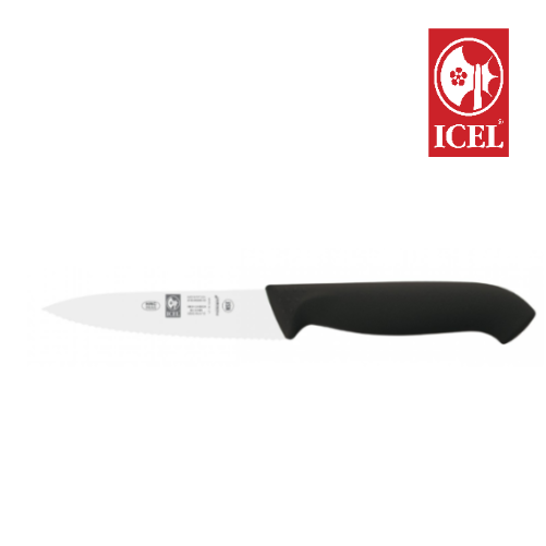 Faca Para Legumes Serrilha 10 Cm Cb/Preto 281.Hr63  (Icel)  