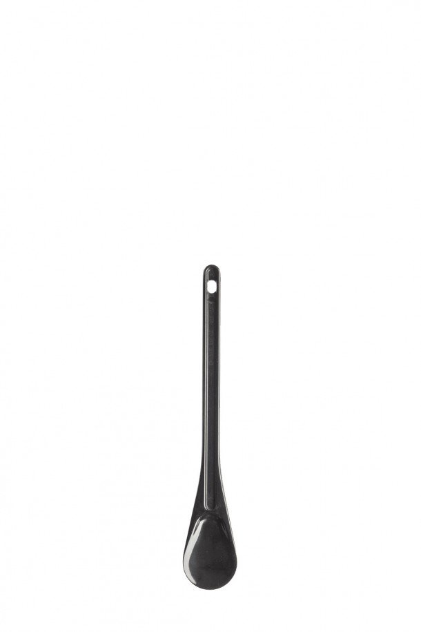 Colher De Melamina 25 Cm Preta Ref.109 Faplana              