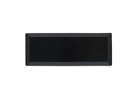 Travessa Retangular Basico Negro 28X10 Cm Porvasal          