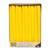 Vela Candelabro Diametro 2.2Cm 25Cm Amarelo 50 Uni.         