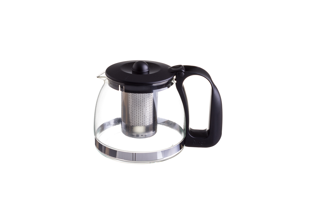 Bule Vidro C/Difusor Chá Inox 1250Ml                        