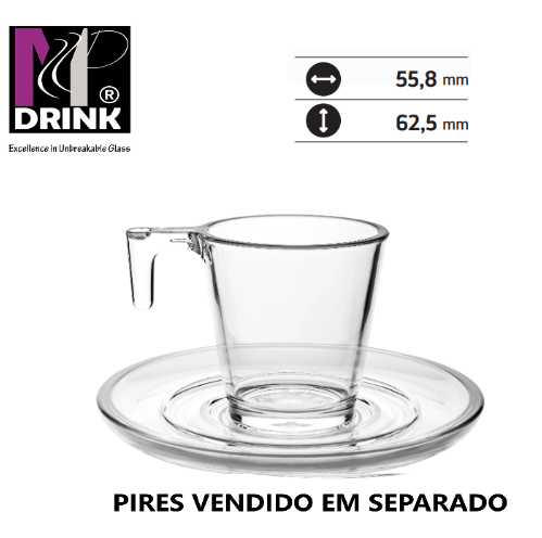 Chavena Bica Lisa Policarbonato 7,7Cl Sem Pires             