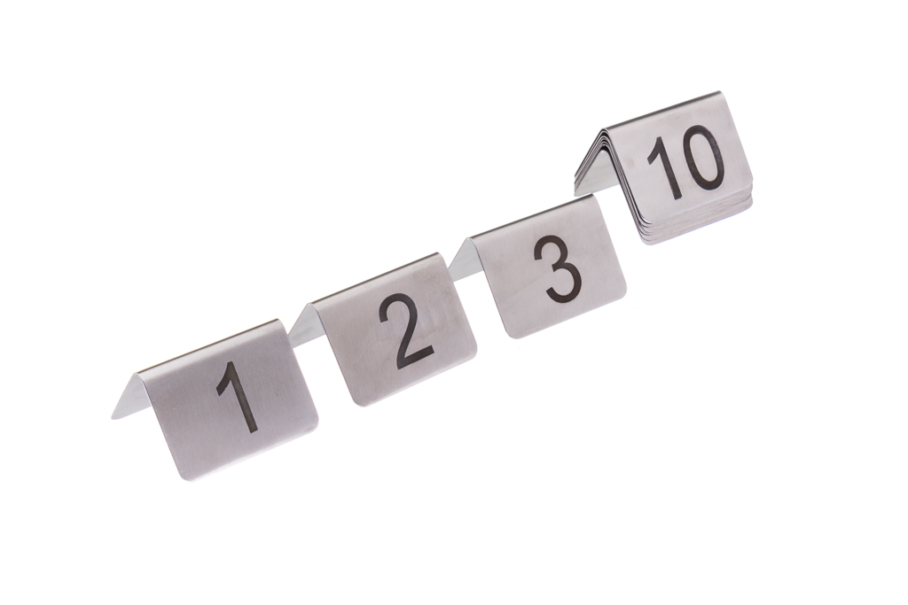 Placas Numéricas Inox   De  11-20                           