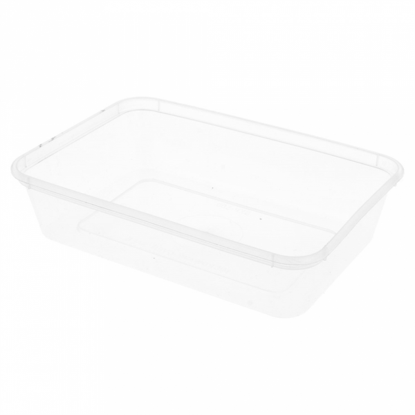 Caixa Retangulares 650Ml 17,5X12X5Cm Transp. 50 Unid.       