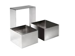 Aro Inox  Quadrado 6Cm C/Altura De 4,5Cm Ibili              