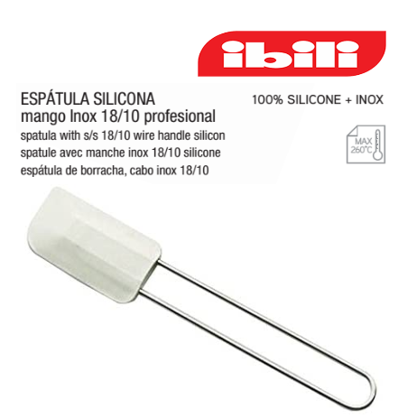 Espatula De Silicone Com Cabo Inox 32Cm Ibili               