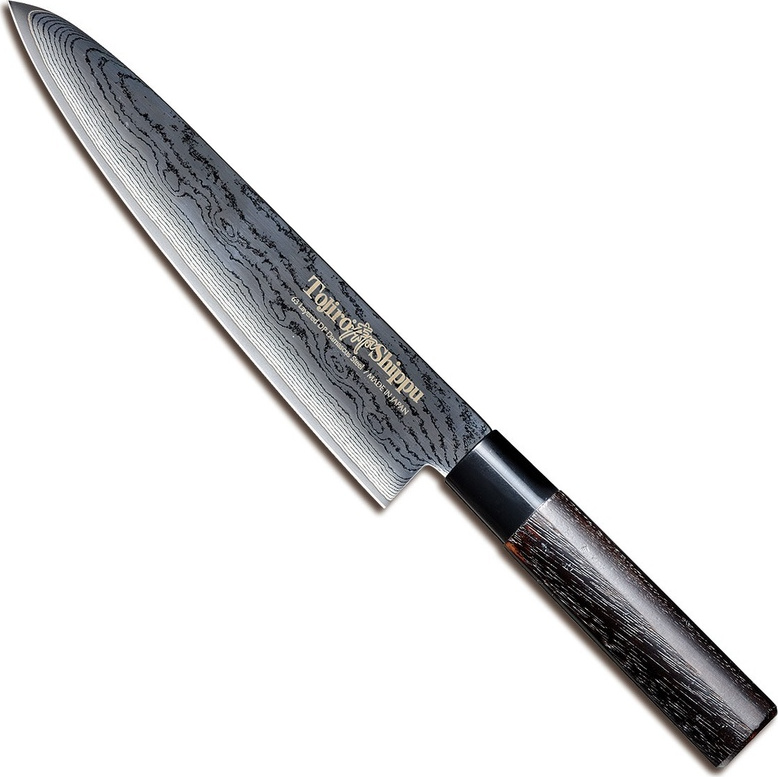Faca De Chefe Tojiro Linha Shippu Black 24Cm                