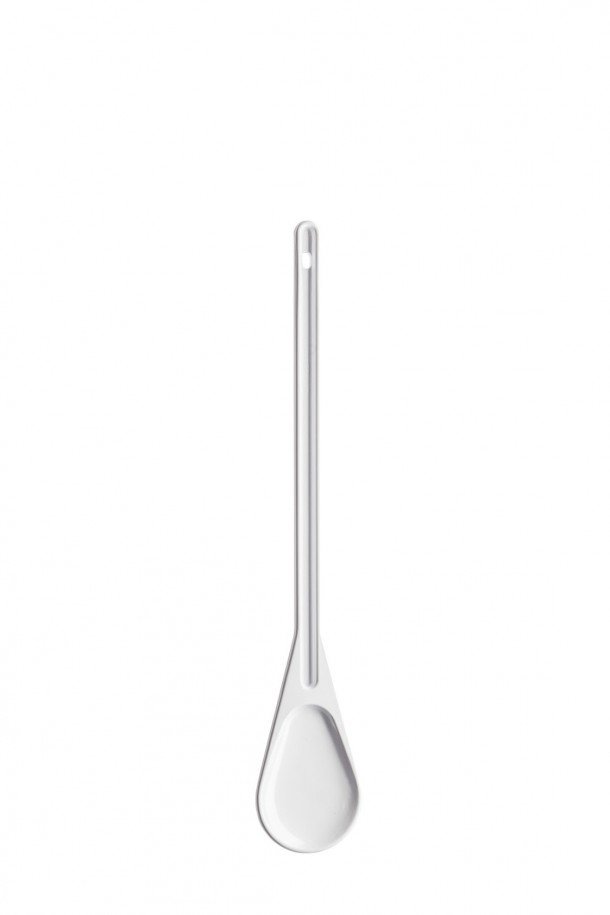 Colher De Cozinha Branca Melamina 46Cm Ref.112 Faplana      