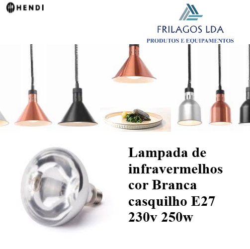 Lampada De Infravermelhos Cor Branca E27 230V 250W Hendi    