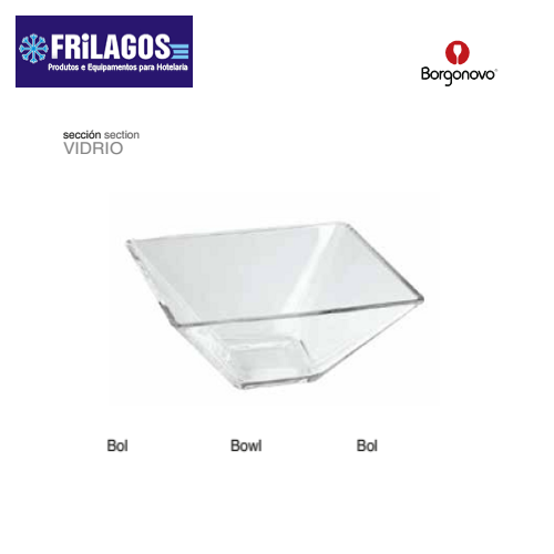 Taça Vidro Ming  8X8X4,5Cm Borgonovo                        