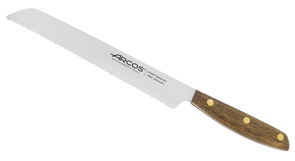 Faca De Pão 200Mm Cabo Ovengkol Nordica Arcos               