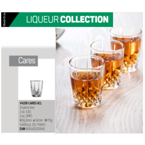 Copo Cares 6 Cl Altura 56,2 Diamt. 52Mm Vicrila             
