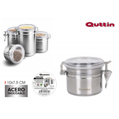 Frasco Hermético Metalico 10X7,5Cm Quttin                   