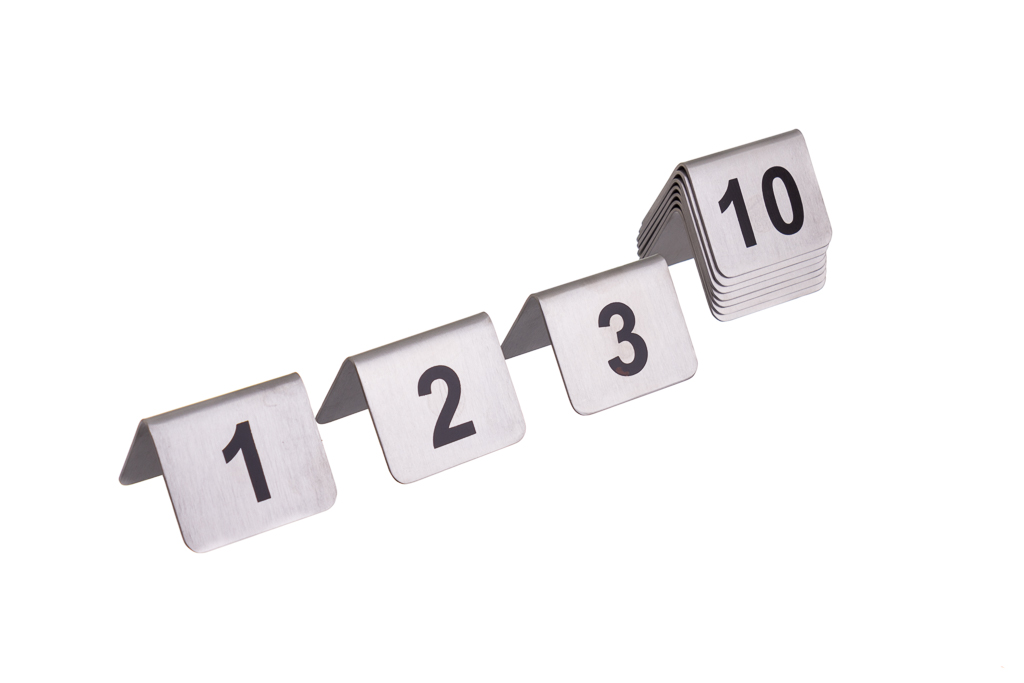 Placas Numéricas Serie 31- 40 Inox 5,2X4,2X3,5Cm            