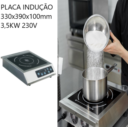 Placa Indução  C35-B1 330X390X100Mm 3,5Kw 230V              