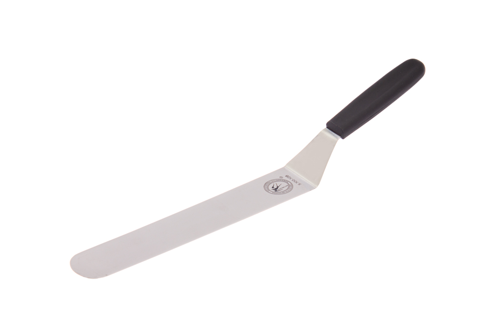 Espátula Curva Inox/Abs Preto Lâm. 30Cm 42,5X4Cm            