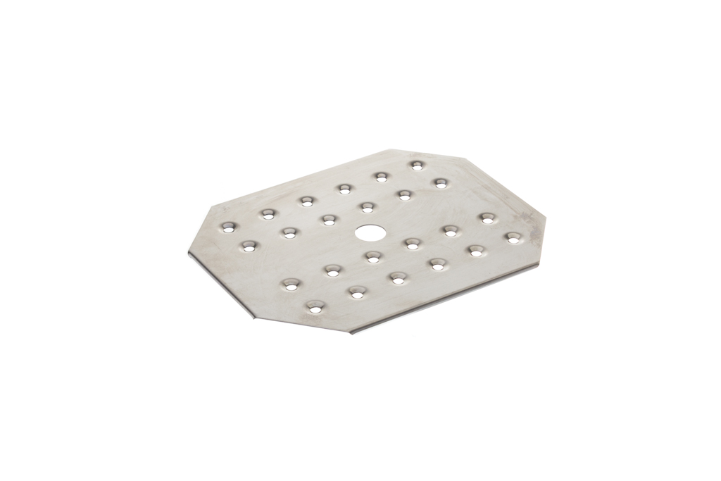 Fundo Perfurado Inox Gn 1/2  28X22X1,5Cm                    