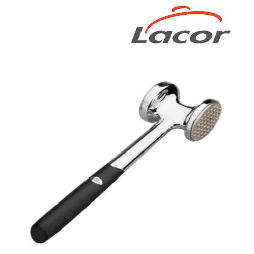 Martelo Amaciador De Carne Inox  Liso/Rugoso 24X7Cm Lacor   