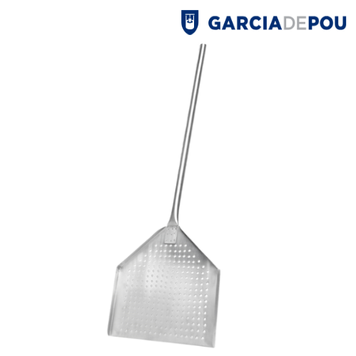 Pá De Pizza Perfurada Borda Afiada 31X32X96Cm Aluminio      