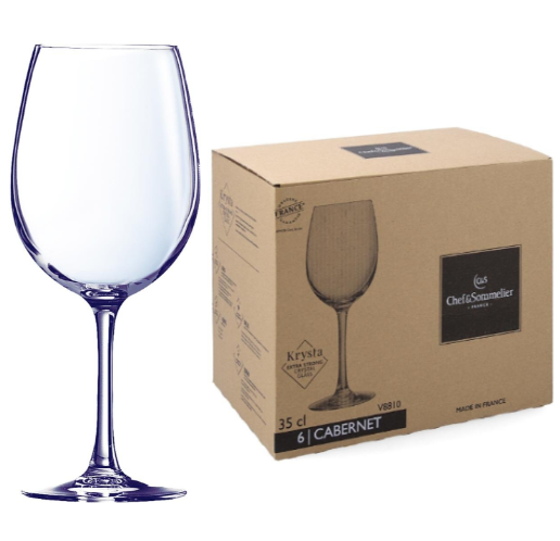 Caixa 6 Çalices  35Cl  Tulip  Cabernet Chef & Sommelier     