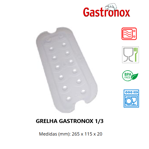Grelha Para Caixa Hermetica 1/3 12434 Denox                 