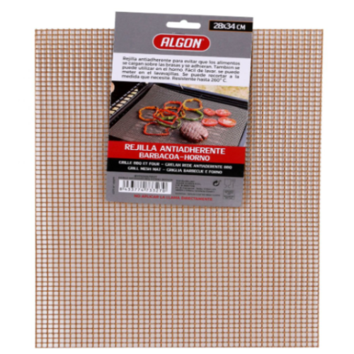Rede Anti-Aderente 28X34Cm Grelhador/Forno 260ºc Algon      