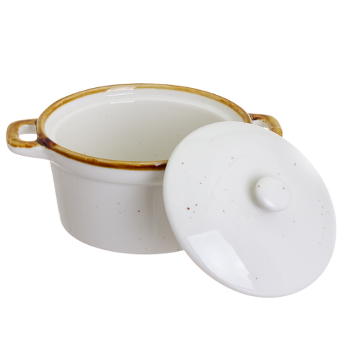 Caçarola De Servir Porcelana Canela 22Cl 10X5Cm             