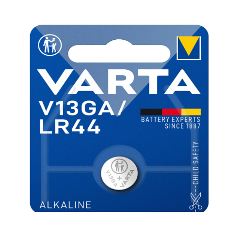 Pilha Lr44-V13Ga 1.5V Alkalina Blíster 1 Unid. Ø11,6X5,Mm   