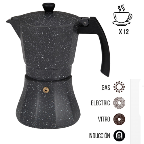 Cafeteira De Aluminio De 12 Chavenas Para Indução G.Kitchen 