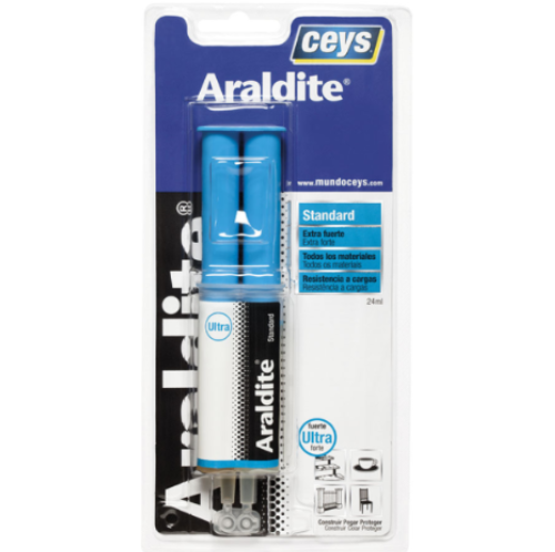 Seringa Adhesivo Epoxi De 2 Componentes Araldite 24 Ml      