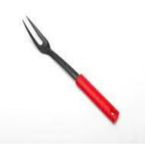 Garfo De Servir Nylon 32Cm Cabo Vermelho                    