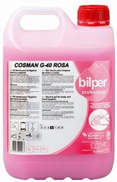 [951.5098651] Gel Lavagem Mãos Morango  Cosman G-40 Rosa 5 Litros         