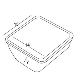[107.13373] Compartimento Para Disp.Cocktail Gr 14X14,5X7,3Cm           