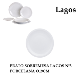 [107.1530003] Prato S/Mesa  Aba Estreita Nº3 19 Cm Modelo Lagos           