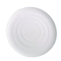 [107.32037] Prato Cartao Branco 20,5Cm Unidade                          