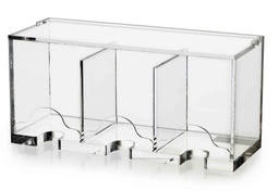 [107.T7006] Caixa Acrilica De 3 Divisões Para Chá Hk7006T (Lizotel)     