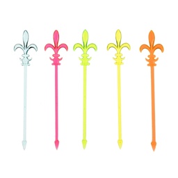 [107.19893] Palito Decor 8,5 Cm Flor De Lis 250 Unid. (Papstar)         