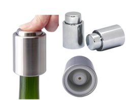 [107.611.LFK03] Bomba De Vacuo E Rolha Em Inox Vacuum Wine Stoper           