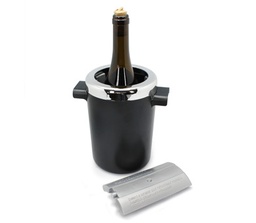 [107.3669] Frape Refrigerado Preto/Cromado 19 Cm  (Lizotel)            