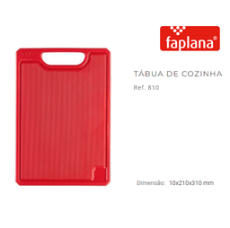[107.24010] Tabua Cozinha 215X310Mm Vermelha Ref.810 (Faplana)          
