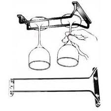 [107.15773] Suporte Para Copos Glass Hangers Inox 25Cm                  
