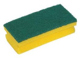 [962.21360] Esfregao Fibra Verde C/Esponja 15X8Cm (12 Unid.)            