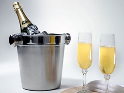 [107.WB46] Balde De Gelo Com Orelhas 21X22Cm Inox  (Lizotel)           